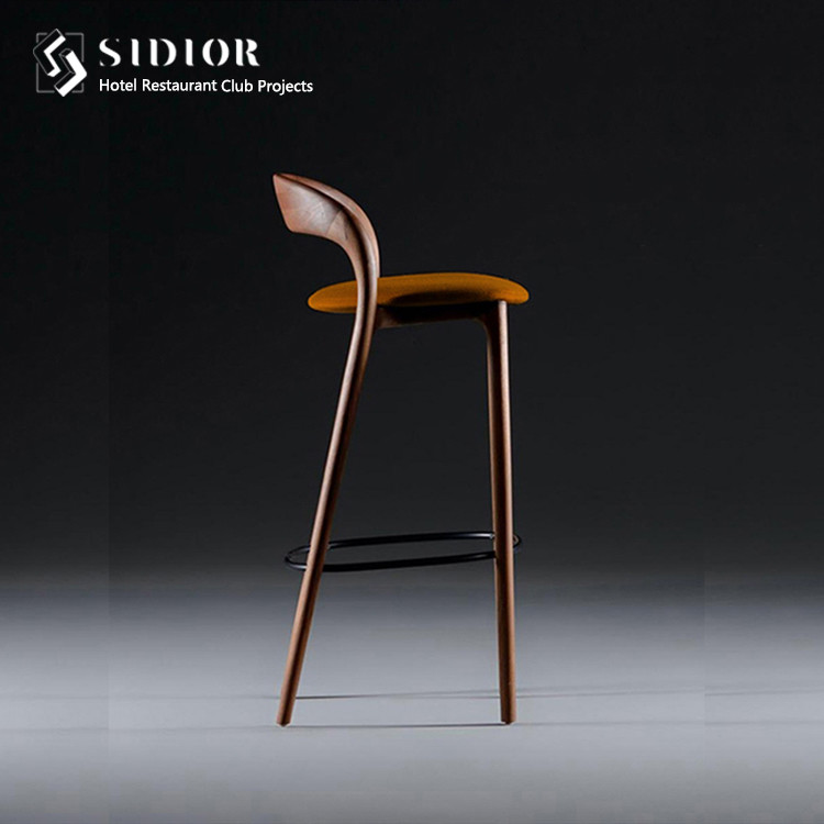 Hot Sell Bar Chair, Bar Stool, High Chair, Club Stool Chair, Hotel Chair, Restaurant Chair, Solid Wood Frame
