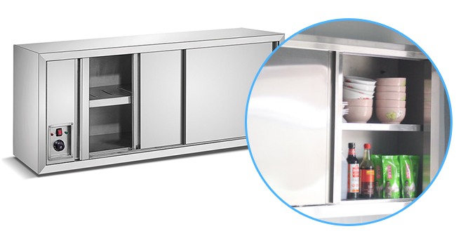 1.8m Uper Flip Door Hanging Cabinets Without Door Commercial Disc Hanging Stainless Steel Kitchen Cabinet