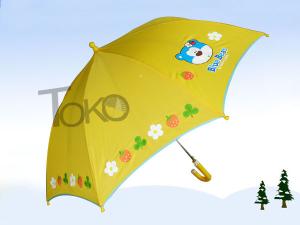 Wholesale Cute Toddler Kids Rain Umbrellas 19 Inch Plastic Curved Handle Printed Logo from china suppliers