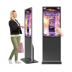 Wholesale 75&quot; LCD Display Digital Signage Kiosk Touch Screen Free Standing Subway Office from china suppliers