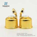 Recyclable Gold Plastic Cosmetic Screw Cap For Lotion Toner Shampoo Liquid Soap