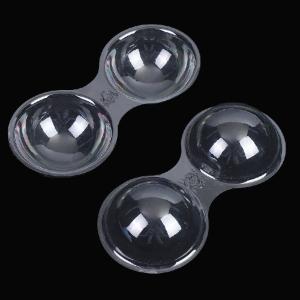 Wholesale Customized disposable vacuum formed transparent plastic PET PVC plastic hinge clamshell silicone bra underwear support packaging tray from china suppliers