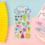 Bronzing Clear Vinyl Stickers