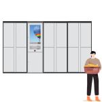 Winnsen Wardrobe Locker Laundry Cabinet Smart Parcel Delivery 2D Barcode Reader