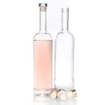 Flint Empty Glass Liquor Bottles 200ml 375ml 1000ml OEM