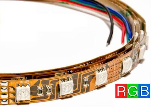 Quality SMD5050 RGB flexible led strip light colour changing for sale