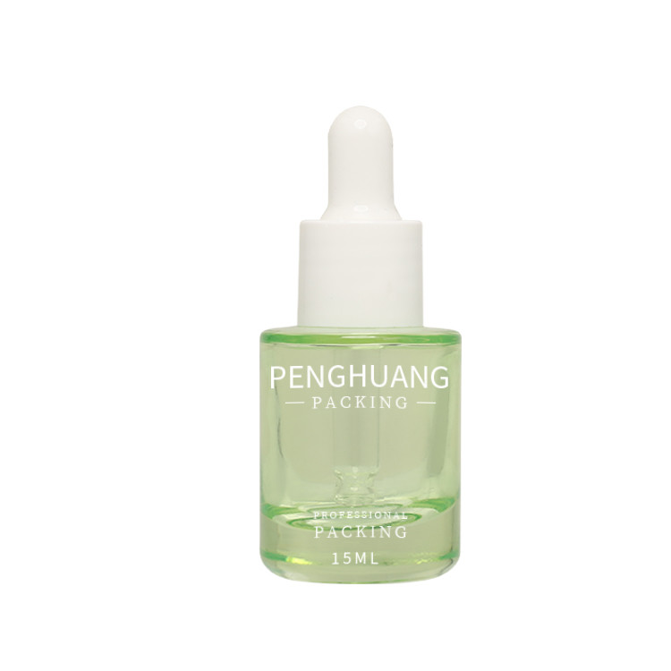 Screen Printing 15ml Glass Serum Bottle Cosmetic Packaging Jar
