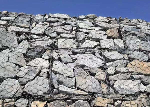 Hexagonal Hole Galvanized Gabion Box / Gabion Basket Mesh / Stone Cage Retaining