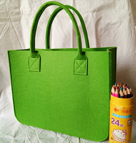 2021Eco-Friendly ladies felt shopping bag women handbag tote bag leisure felt fabric bag promotional custom logo