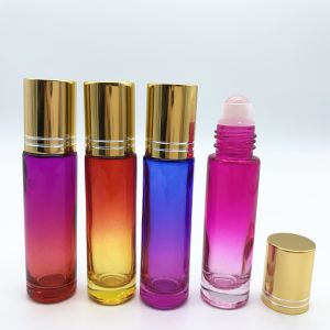 Non Toxic Glass Perfume Essential Oil Roller Bottles 4ml 5ml