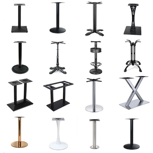 Hotel Design Stainless Steel Table Support with Aluminium Triangle Bracket Structure