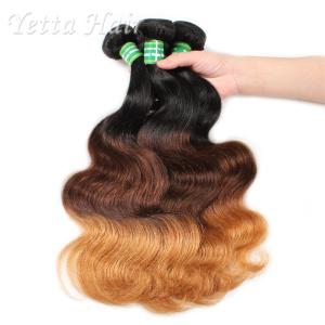 Wholesale Three Tone Natural European Remy Hair Extensions Double Drawn Weft from china suppliers