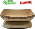 Kraft Paper Food Tray. 3 LB. (100 Pack). Disposable, Recyclable And Fully