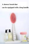 Household Silicone Shower Brush Double Sided Rubber Silicone Cleaning Tools for