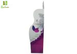 White Cardboard Display Fixtures , 3 Tier cardboard display shelves For Cosmetic