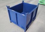 Warehouse Rigid Steel Pallet Stillage Cage Stackable ISO9001 Certificated