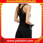95% Bamboo 5% Spandex Ladies Gym Tank Tops Bamboo Gym Wear Scoop Neck