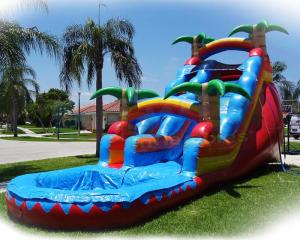 Wholesale PVC Tarpaulin Water Pool Combo Commercial Inflatable Slide For Kids from china suppliers