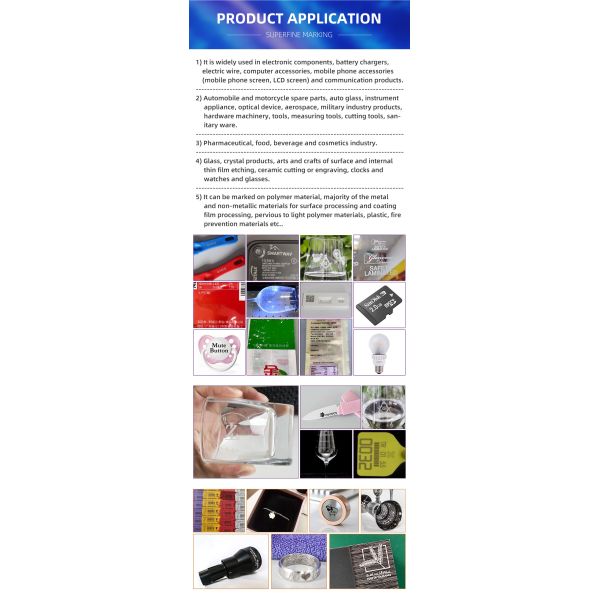 5W Metal Plastic UV Laser Marking Machine , 70*70mm Industrial Laser Engraver Machine