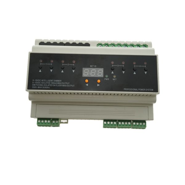 0-10 Volt Lighting Control Module Programmable 4 Channels Dim Load Types 50/60