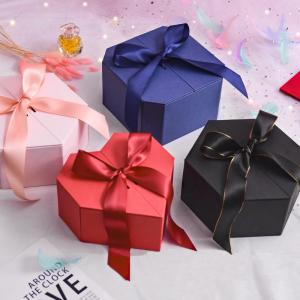Wholesale Custom Packaging Box Luxury Wedding  Gift Box  Heart Shape Cardboard Gift Box With Ribbon from china suppliers
