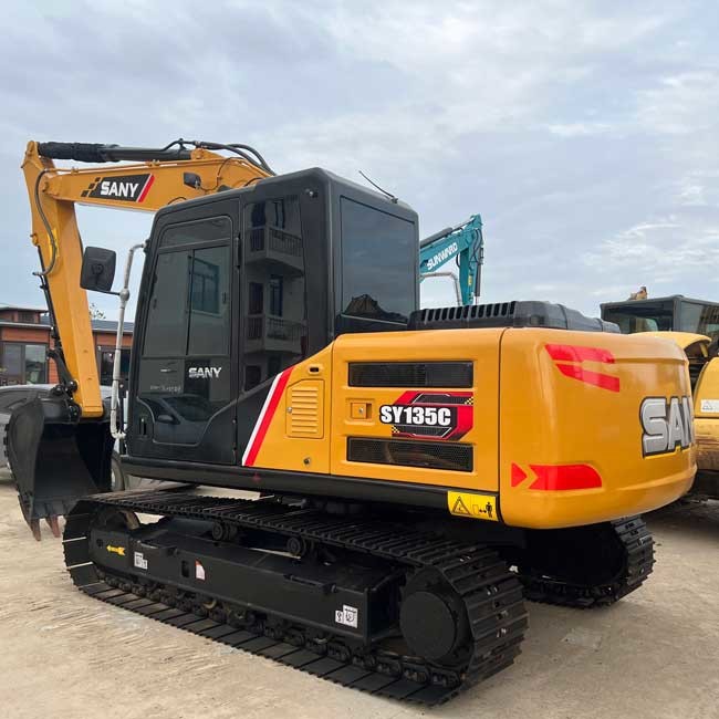 Used Excavator SANY SY135c Little Crawler Excavator 0.6m3 Bucket Capacity