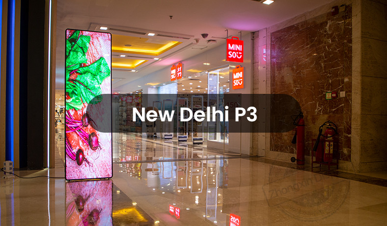 New Poster Led Display P1.25 COB Indoor Ultra Thin Commercial Floor Stand LCD display