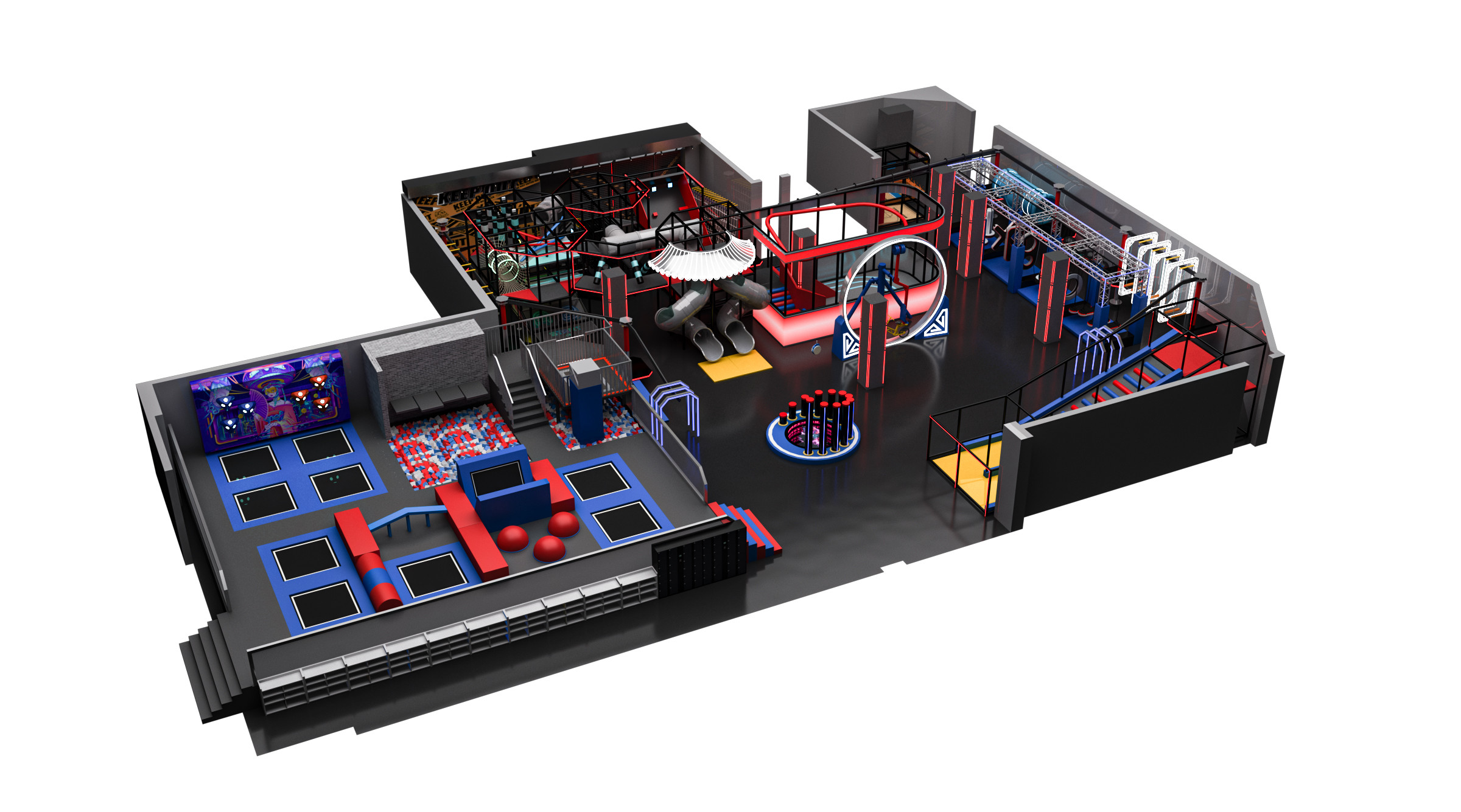Professional Commerical Indoor Play Zone Equipment For Children Playtime