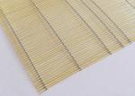 Luxury Cladding Glass Laminated Wire Mesh Stretched 2.5m Stainless Steel