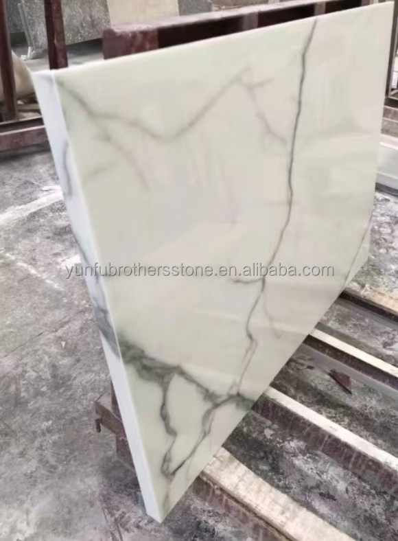 Big Slab White Nano Marble Stone The Optimal Selection for Modern Design Countertop
