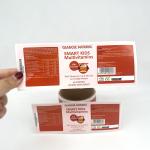 PVC Self Adhesive Canned Food Sticker Label Waterproof Vinyl Printing