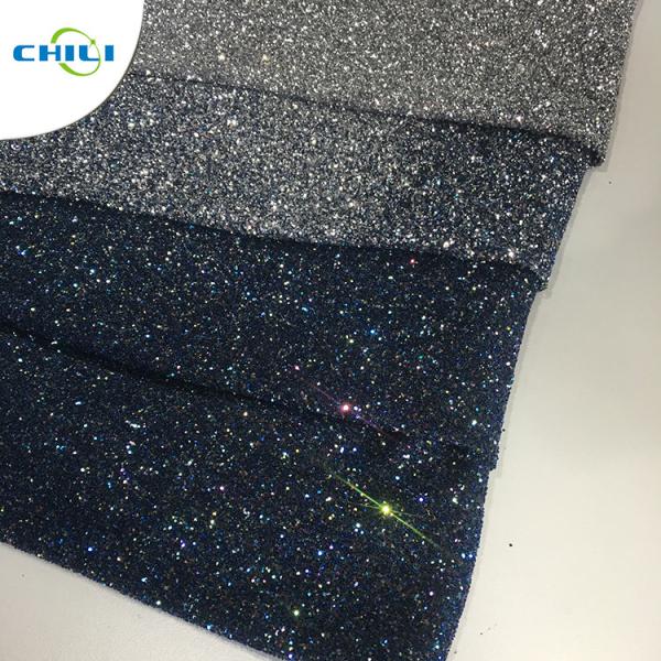 High Brightness Glitter Wall Fabric , Textured Glitter Wallpaper For Household