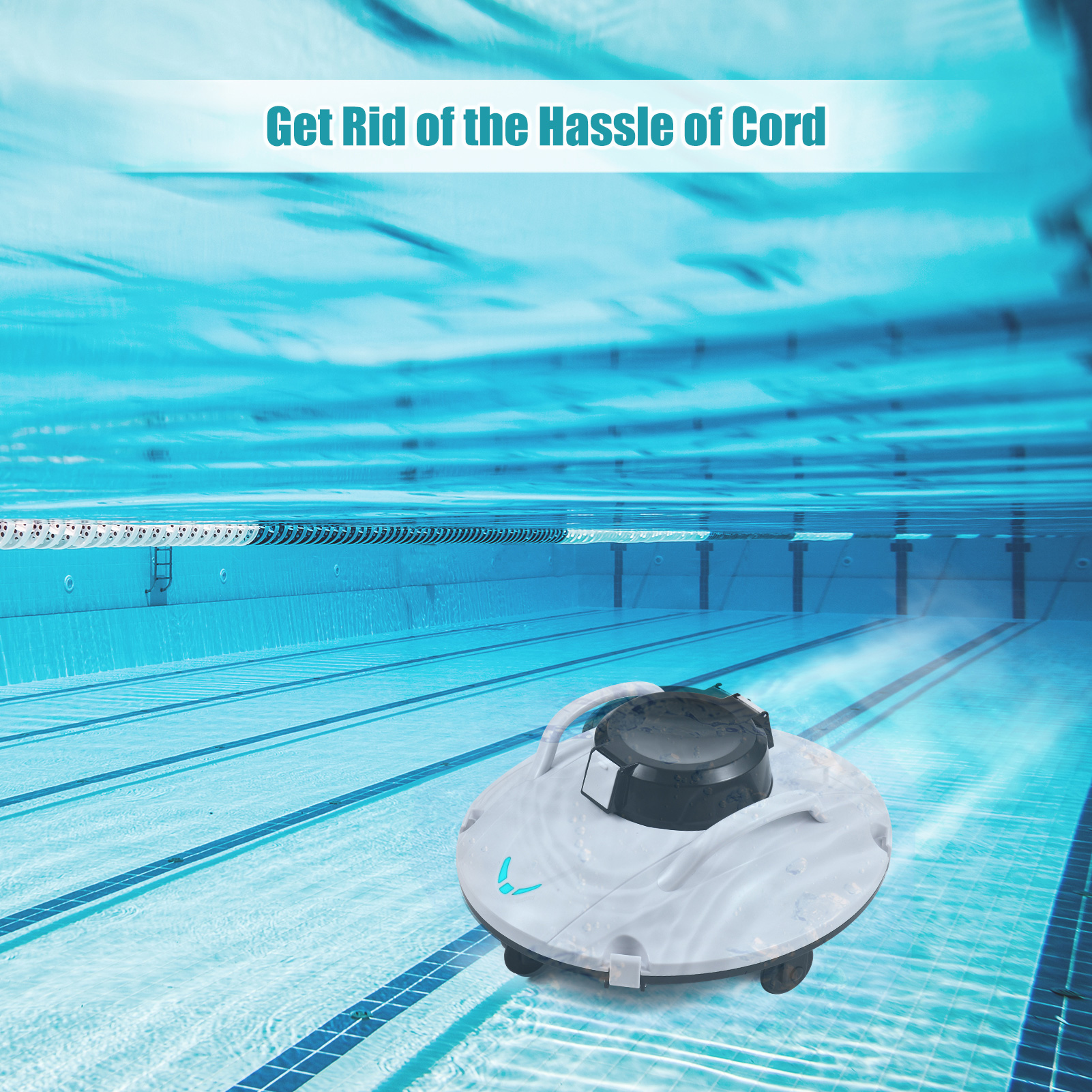 OEM Swimming Pool Equipment Cordless Pool Cleaner for Wet and Dry Function