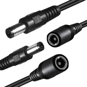 Wholesale CUSTOM 1m Male to Female Male to Male 2.1x5.5 mm DC Power Extension Cable from china suppliers