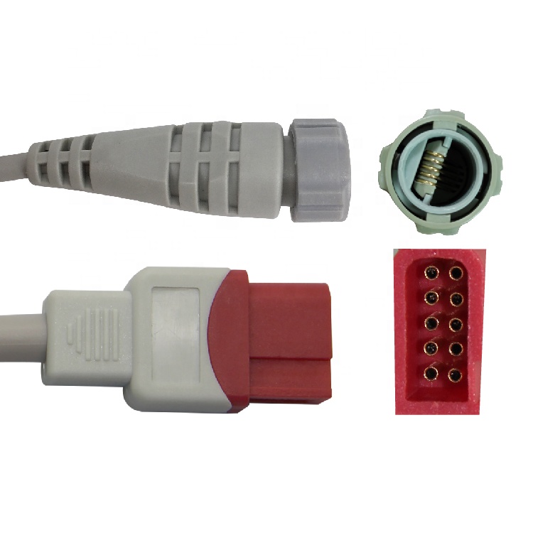Spacelabs 10pin IBP adapter cable to Argon transducer