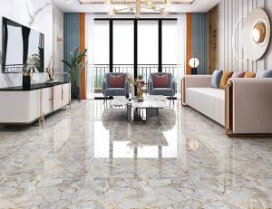 Wholesale 3pcs/ctn SGS Gold Colour Floor Tiles Glazed Full Body Marble 800x800mm from china suppliers