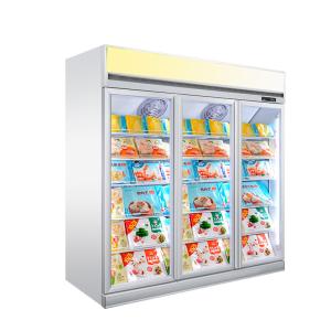 Wholesale 1-2-3-4 Glass Door Freezer Standing Refrigerated Showcase from china suppliers