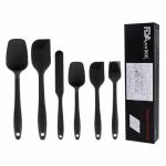 Silicone Rubber Spatula Set For Kitchen Baking, Cooking, And Mixing High Heat