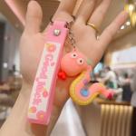 Adorable Cartoon Silicone Keychain Cute Kawaii Anime Cool Keychains For