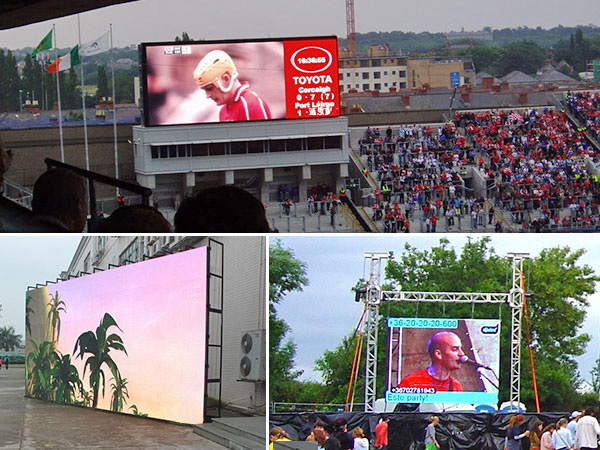 Waterproof Outdoor LED Video Wall Rental P4.81 500*1000mm Die Casting Cabinet