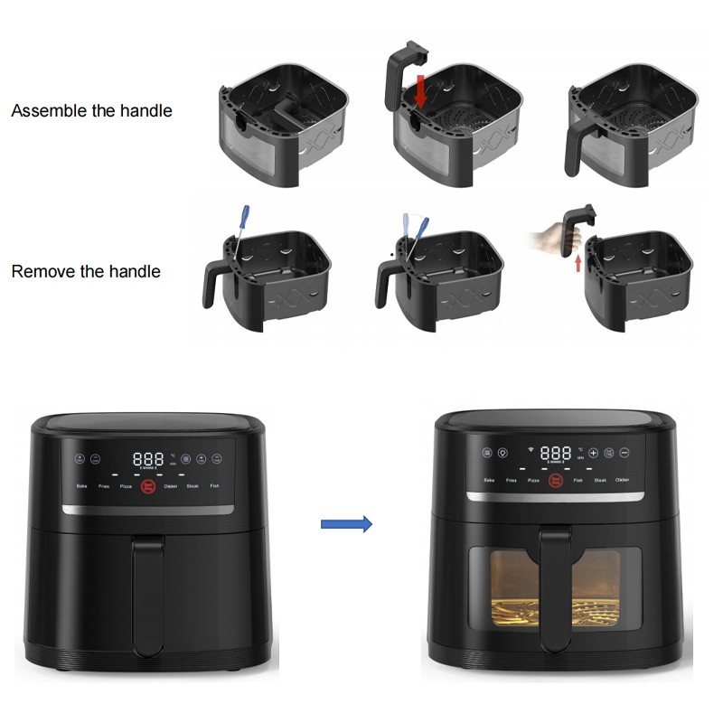 2L 3.5L 5L 7L 8L Dual Air Fryer Smart Electric Cosori Custom Oil Free 6 Litre Digital Air Fryer