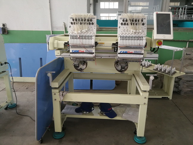 CAMFive Maquina Bordadora 2 Heads Computerized Embroidery Machine Sales