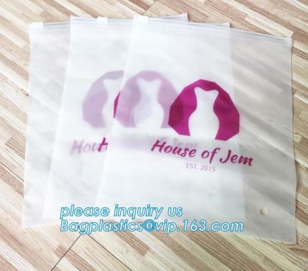 frosted eva swimwear slider zipper bags,Logo printing swimwear bikini slider pvc