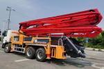 Truck Mounted Concrete Pump Zoomlion 49m Benz Used Concrete Pump Truck