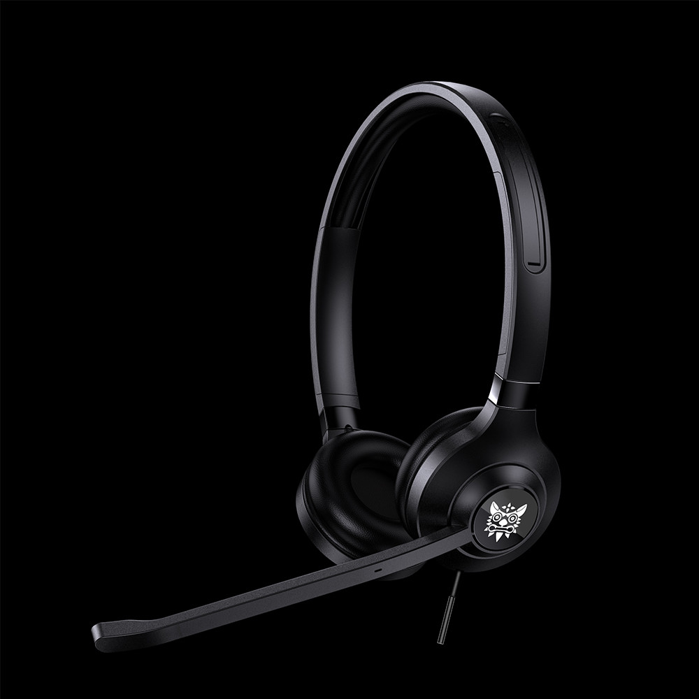 ONIKUMA X17 Over Ear Wired call center Headsets Headphones with Mic RGB Light