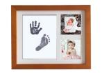 Wooden Baby Hand and Footprint Photo Frame Sweet Memory Newborn Baby Ink Kit