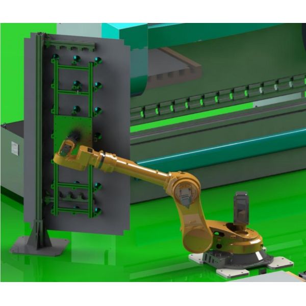 110t 3200 CNC Hydraulic Press Brake With Robot stainless Sheet Metal Panel Bending