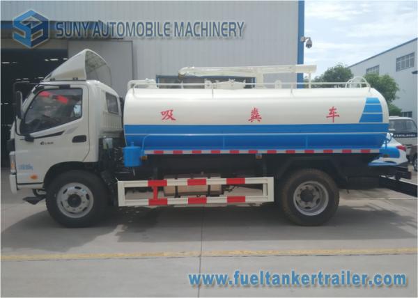 Foton Aumark Stainless Steel Sanitation Water Tanker Truck Vacuum Pump Truck