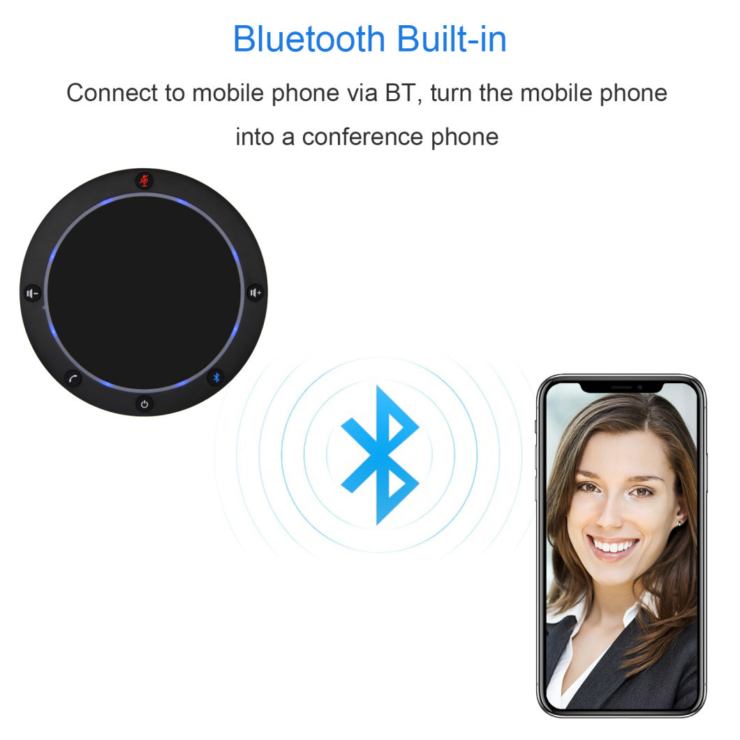 Conference USB Speaker Microphone Bluetooth Speakerphone