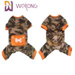 Poly Fleece Winter Pet Pajama Camo Skull Dog Fleece Onesie